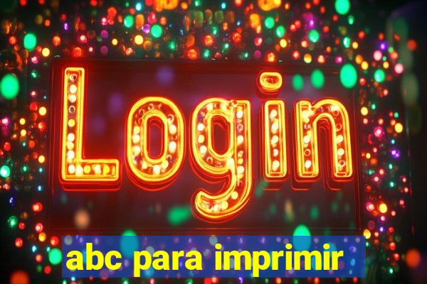 abc para imprimir
